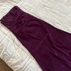 Beautiful purple strapless dress